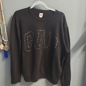 GAP Women's XL Black Crewneck Sweater